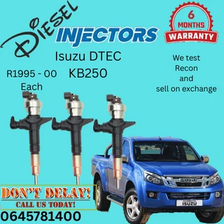 Isuzu DTEC KB250 diesel injectors