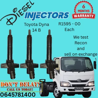 Toyota Dyna 14B diesel injectors