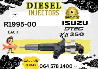 Isuzu Dtec KB250 diesel injectors