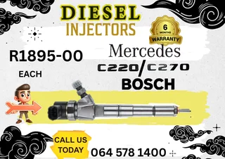 Mercedes C220 Bosch diesel injectors