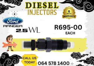 Ford Ranger 2.5 WL diesel injectors