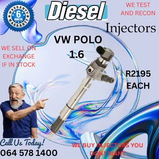 VW Polo 1.6 diesel injectors