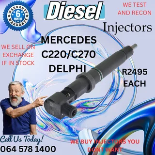 Mercedes C220 Delphi diesel injectors
