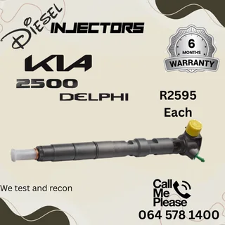 Kia 2500 Delphi diesel injectors