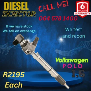 VW Polo 1.6 diesel injectors