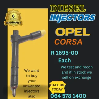 Opel Corsa 1.7 diesel injectors