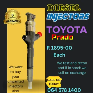 Toyota Prado diesel injectors
