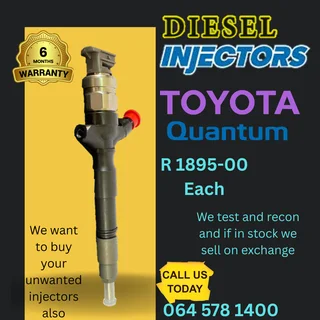 Toyota Quantum diesel injectors