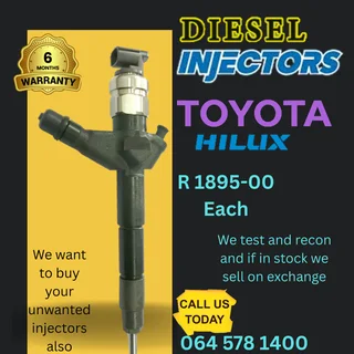 Toyota Hilux diesel injectors