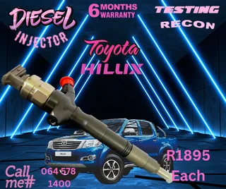 Toyota Hilux diesel injectors