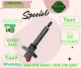 Toyota Dyna 14B diesel injectors