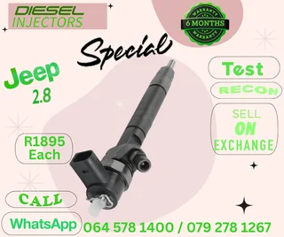 Jeep 2.8 diesel injectors