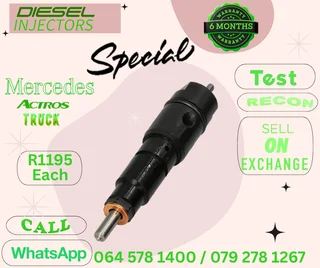 Mercedes Actros Truck diesel injectors