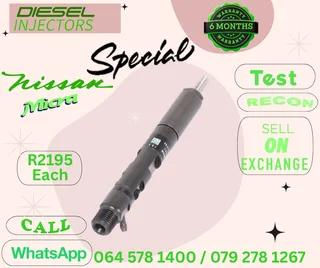 Nissan Micra diesel injectors