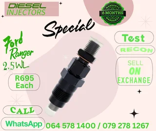 Ford Ranger 2.5 WL diesel injectors