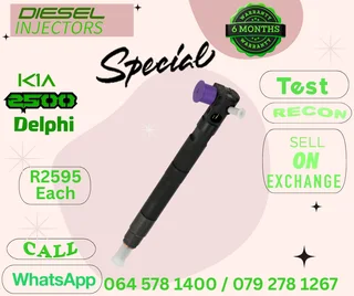 Kia 2500 Delphi diesel injectors