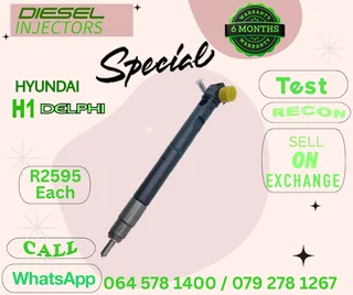Hyundai H1 Delphi diesel injectors