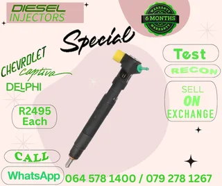 Chevrolet Captiva Delphi diesel injectors