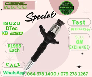 Isuzu Dtec KB 250 diesel injectors