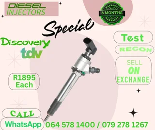 Discovery tdv diesel injectors