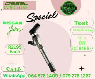 Nissan Juke diesel injectors