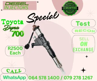 Toyota Dyna 700 diesel injectors