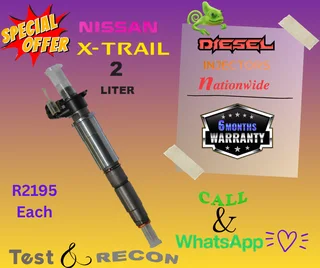 Nissan Xtrail 2 L diesel injectors