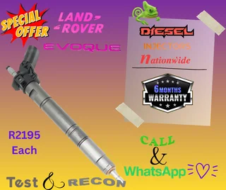 Land Rover Evoque diesel injectors