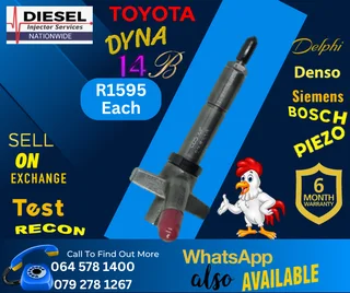 Toyota Dyna 14B diesel injectors