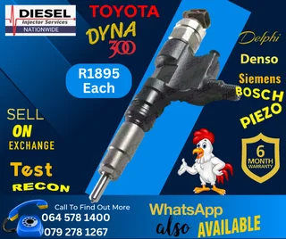 Toyota Dyna 300 diesel injectors