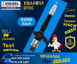 Isuzu Dtec diesel injectors