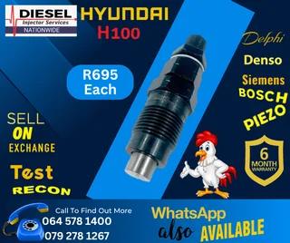 Hyundai H100 diesel injectors