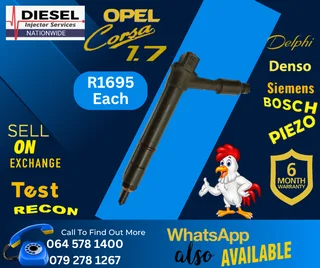 Opel Corsa 1.7 diesel injectors