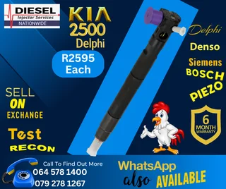 Kia 2500 Delphi diesel injectors