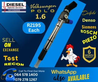 VW Polo 1.6 diesel injectors