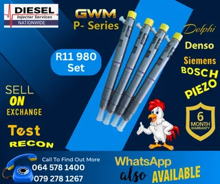 GWM P-Series diesel injectors
