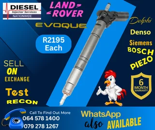 Land Rover Evoque diesel injectors