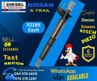 Nissan Xtrail diesel injectors