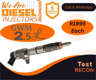 GWM 2.5 L diesel injectors