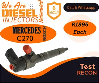 Mercedes C270 Bosch diesel injectors