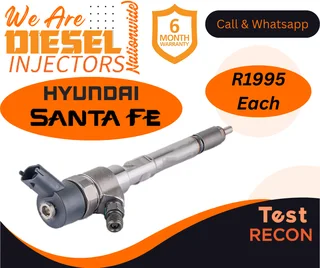 Hyundai Santa Fe diesel injectors