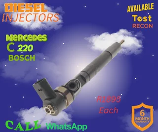 Mercedes C220 Bosch diesel injectors
