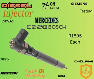 Mercedes C220 Bosch diesel injectors