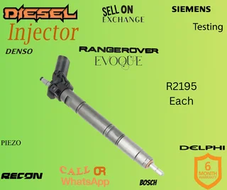 Rangerover Evoque diesel injectors
