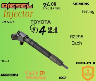 Toyota GD4 2.4 diesel injectors