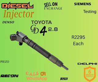Toyota GD4 2.8 diesel injectors