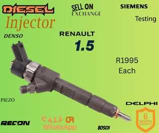 Renault 1.5 diesel injectors