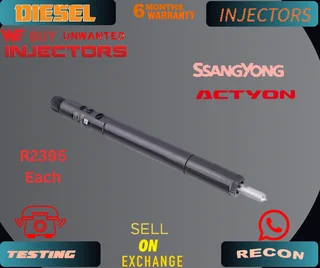 Ssangyong Actyon diesel injectors