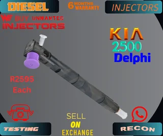 Kia 2500 Delphi diesel injectors