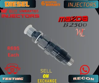 Mazda B2500 WL diesel injectors